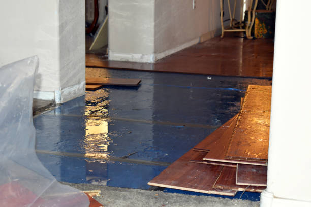 Professional Basement Flood Cleanup technician working in Cashion, OK